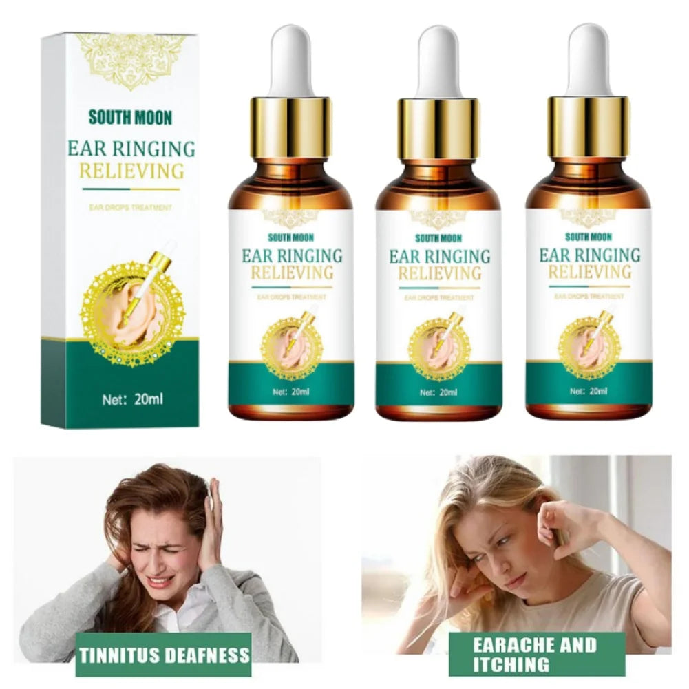 3pcs Ear Ringing Relief Drops – Tinnitus & Earache Treatment