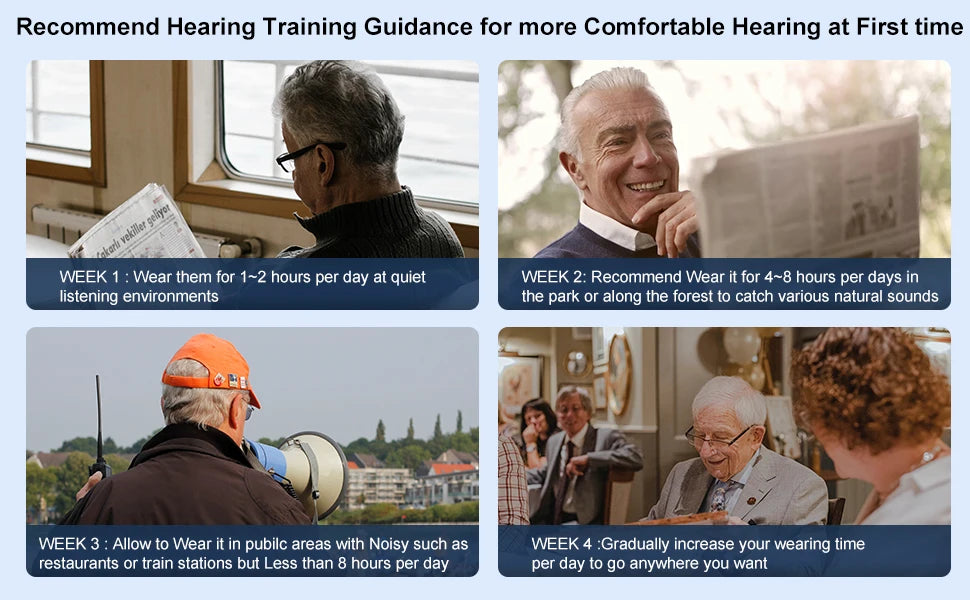 Bluetooth Hearing Aids Self-Fitting OTC  – Invisible Fit for Mild to Moderate Hearing Loss