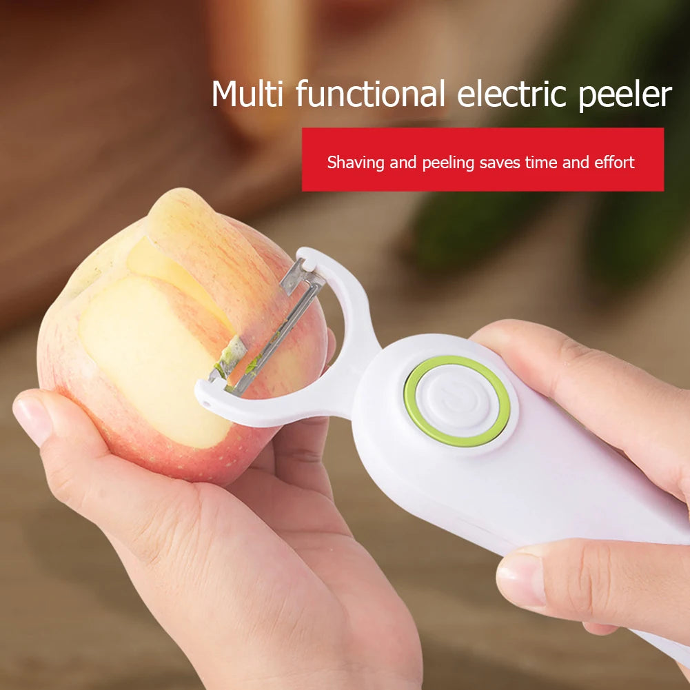 Mini Electric Peeler with 3 Cutter Heads