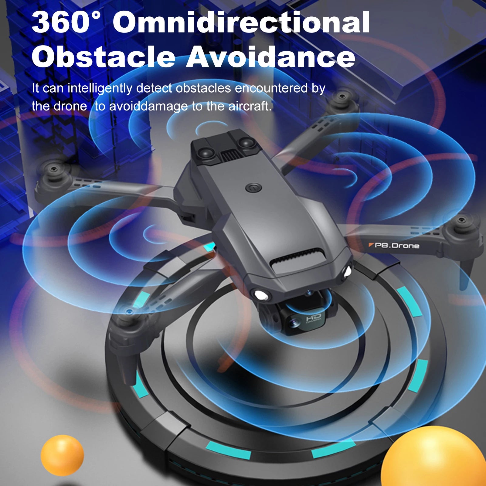 P8 RC Quadcopter with 4K Dual Camera